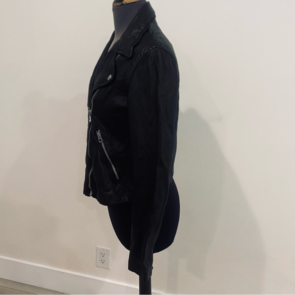 MADEWELL THE WASHED LEATHER MOTORCYCLE JACKET BIKER BLACK SIZE SMALL MOTO - Picture 5 of 7